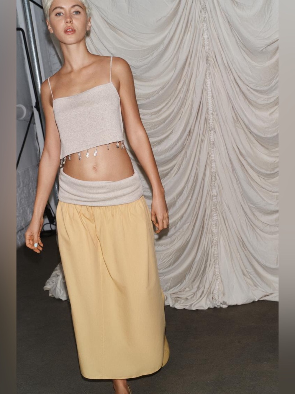 NWT Zara Contrast Fajin Skirt Also known as the Contrast Cummerbund(convertible)